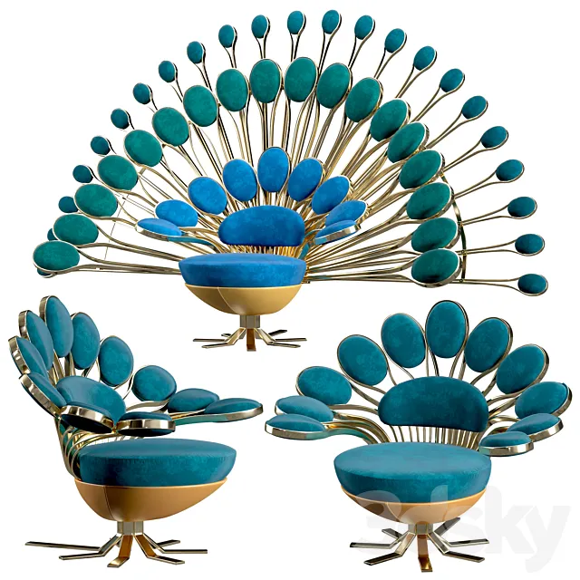 Visionnaire Pavone Throne 3DModel