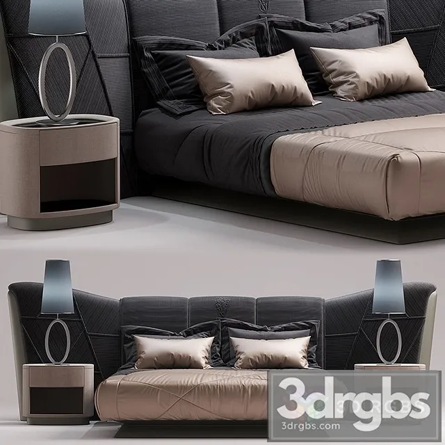 Visionnaire Plaza Bed 3D Model Download