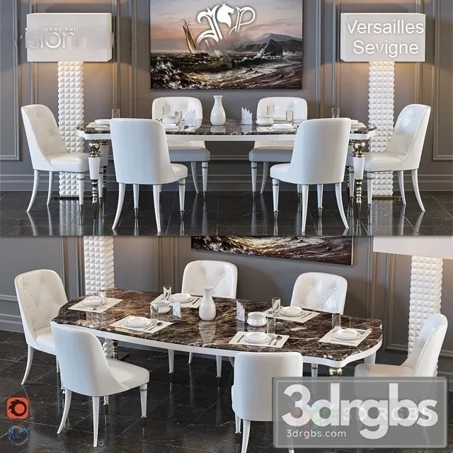 Visionnaire Versailles Sevigne 3D Model Download