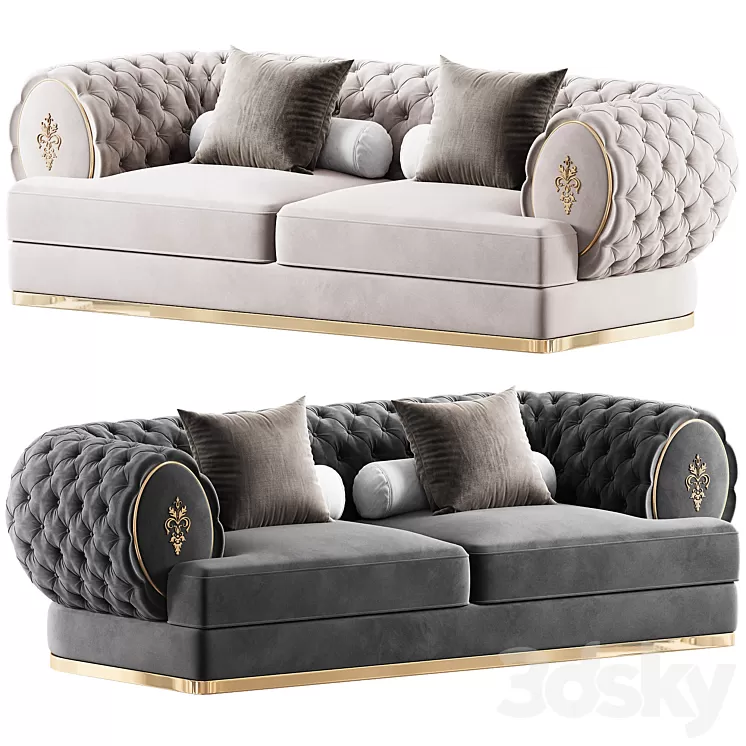 Visionnaire_oberon_sofa 3D Model Free Download