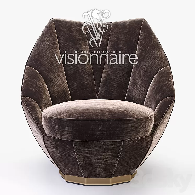 Visionnaire_Sontag_armchair 3D Model