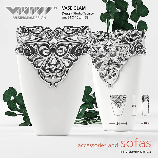 Vismara Vase glam 3D Model