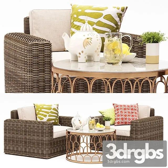 Vista Lounge Chair and Dunland Coffee Table 3D Model Download Vista Lounge Chair and Dunland Coffee Table 3D Model Download