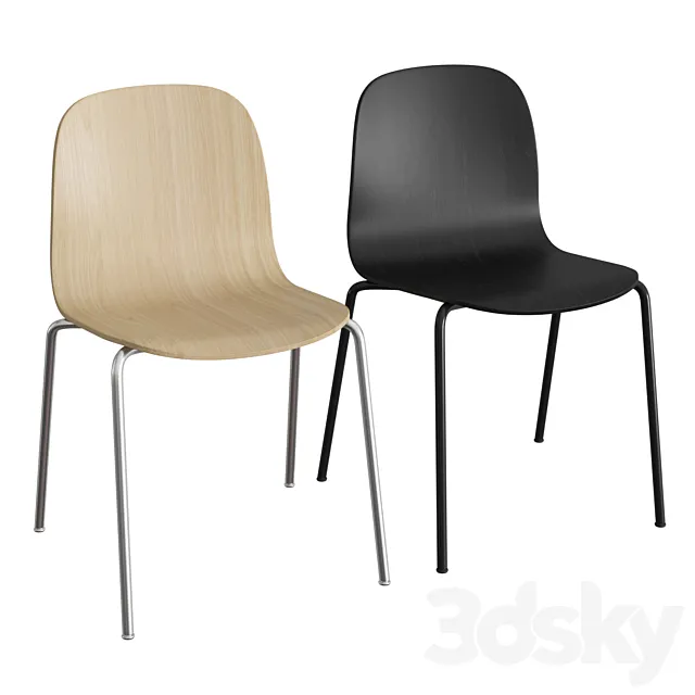 Visu tube base chair 3D Model Visu tube base chair 3D Model
