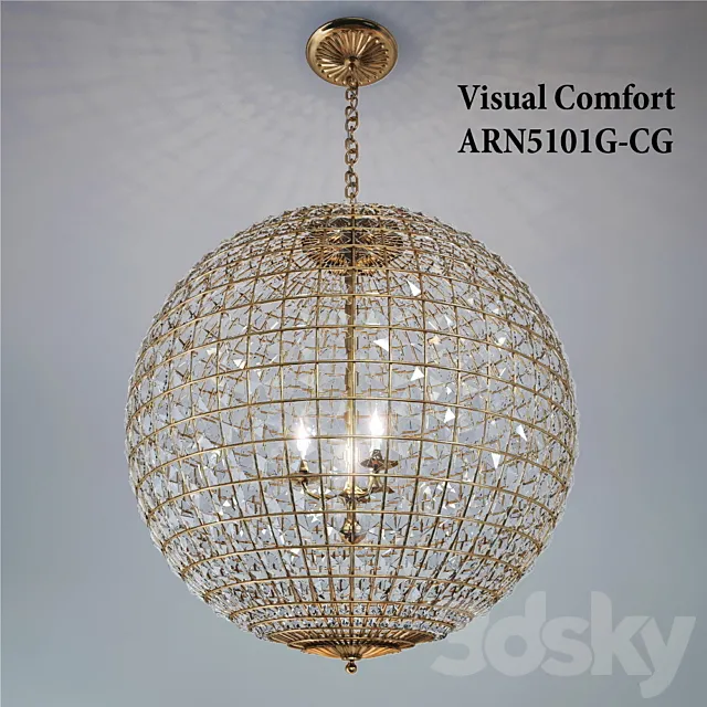 Visual Comfort ARN5101G-CG 3DModel Visual Comfort ARN5101G-CG 3DModel