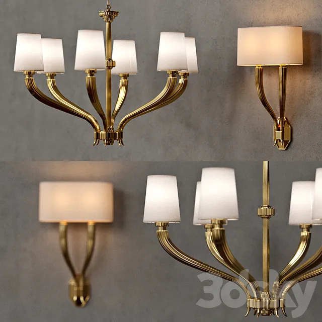 Visual Comfort CHC2462PN-NP 3DModel Visual Comfort CHC2462PN-NP 3DModel