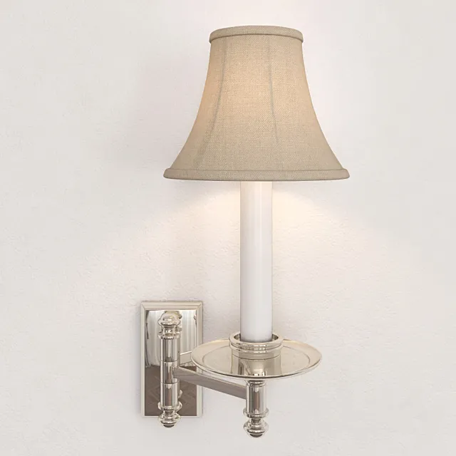 Visual Comfort EF Chapman Dorchester Swing-Arm Wall Light CHD1112PN 3DModel