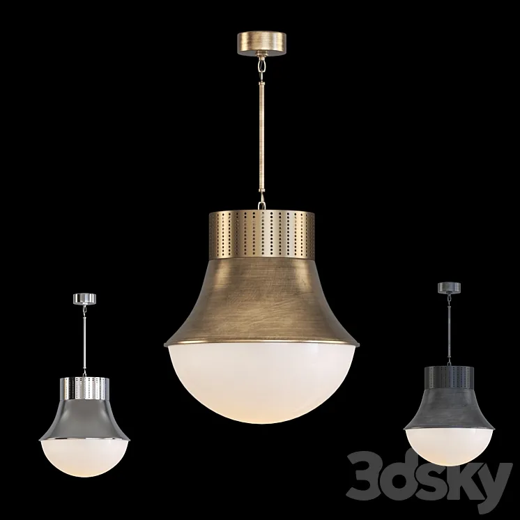 Visual Comfort KW5223 Kelly Wearstler 1 Light Mini Pendant 3D Model Free Download