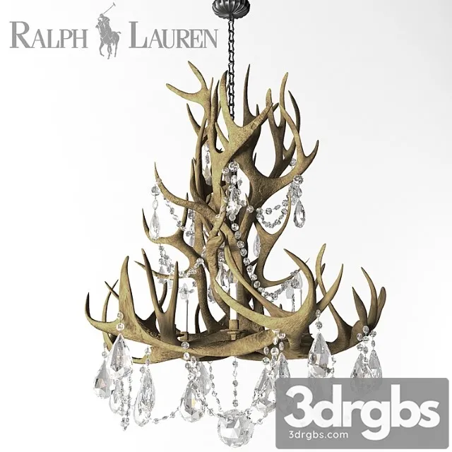 Visual Comfort Ralph Lauren Straton Single Tier Chandelier 1 3D Model Download