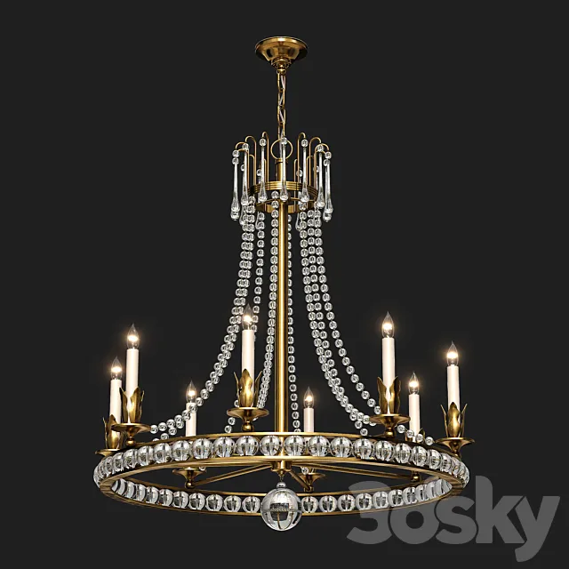 Visual Comfort Regency 31inch Large Chandelier by Joe Nye 3D Model Visual Comfort Regency 31inch Large Chandelier by Joe Nye 3D Model