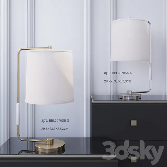 Visual Comfort table lamps: BBL3070SB-S. BBL3070SS-S 3DModel Visual Comfort table lamps: BBL3070SB-S. BBL3070SS-S 3DModel
