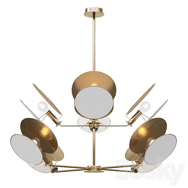 Visual Comfort Thomas OBrien Osiris Large Reflector Chandelier 3D Model