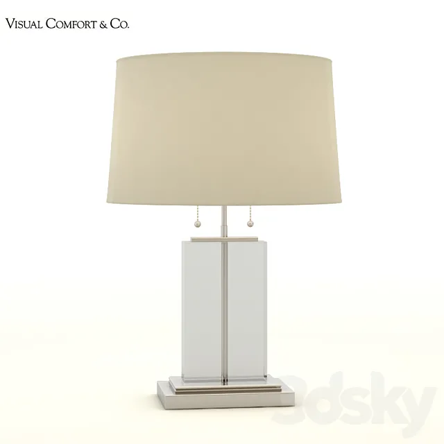 Visual Comfort TOB3030CG-C Thomas Obrien 3D Model Visual Comfort TOB3030CG-C Thomas Obrien 3D Model
