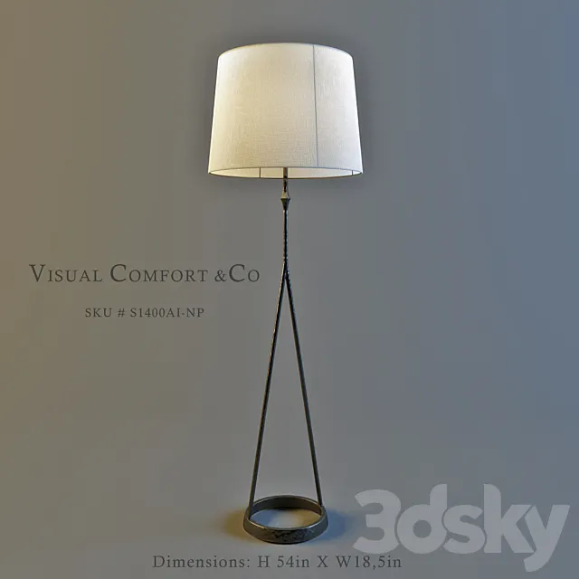 Visual Comfort_ SKU # S1400AI-NP 3D Model Visual Comfort_ SKU # S1400AI-NP 3D Model