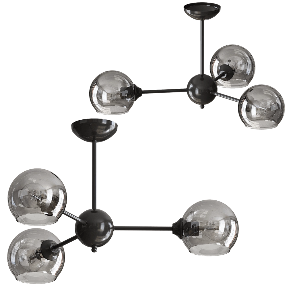 Vitaluce – Chandelier V4321-1/3PL 3D Model Vitaluce – Chandelier V4321-1/3PL 3D Model