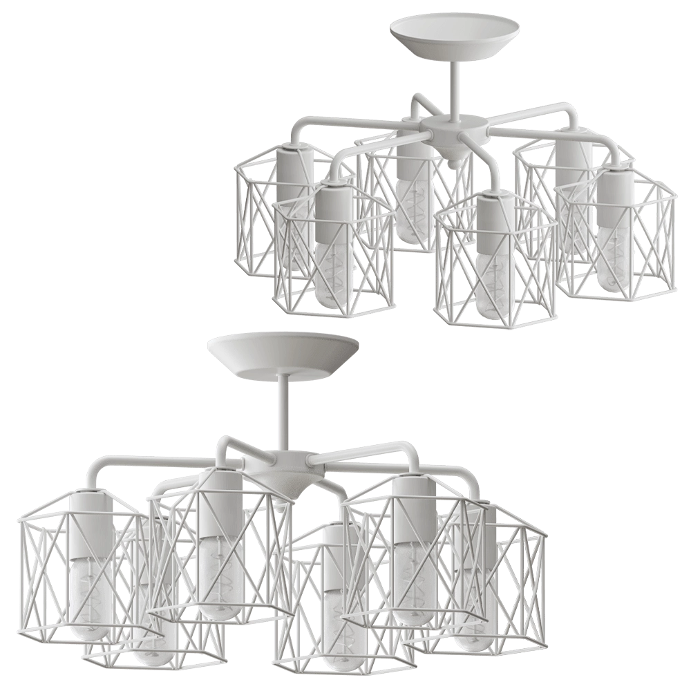 Vitaluce – Chandelier V4382-0-6PL 3D Model Vitaluce – Chandelier V4382-0-6PL 3D Model