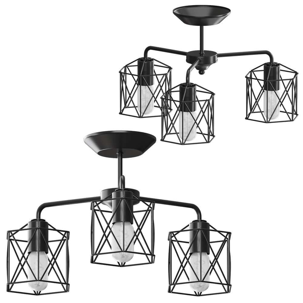 Vitaluce – Chandelier V4382-1-3PL 3D Model Vitaluce – Chandelier V4382-1-3PL 3D Model