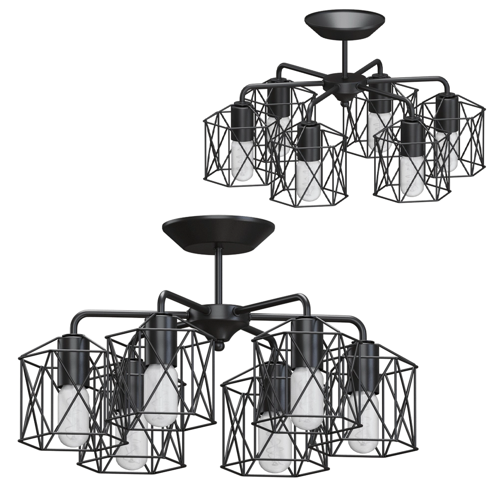 Vitaluce – Chandelier V4382-1-6PL 3D Model Vitaluce – Chandelier V4382-1-6PL 3D Model