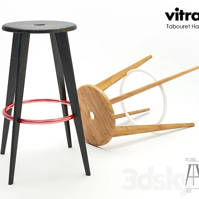 Vitra _ Tabouret Haut 3D Model Vitra _ Tabouret Haut 3D Model