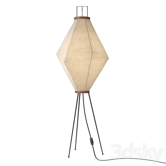 Vitra Akari 13A 3D Model Vitra Akari 13A 3D Model