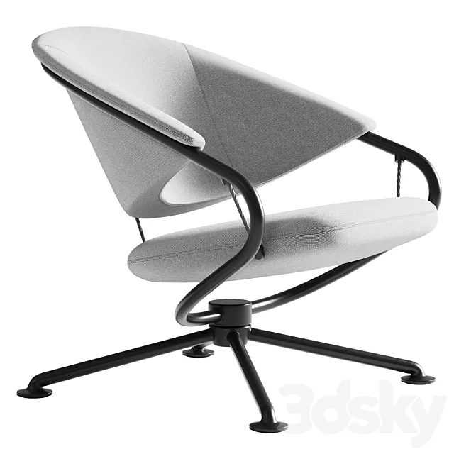 VITRA armchair Citizen Lowback 3D Model