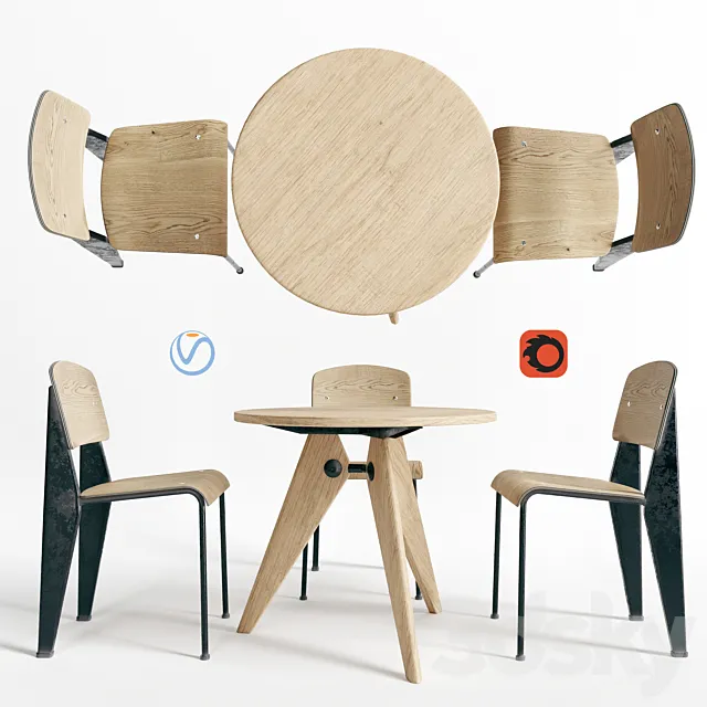 Vitra Dinning Table 3DModel
