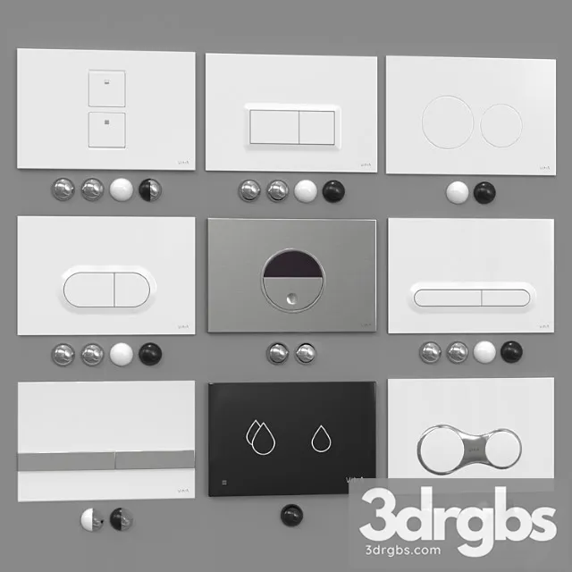 Vitra Flush Plates 3D Model Download