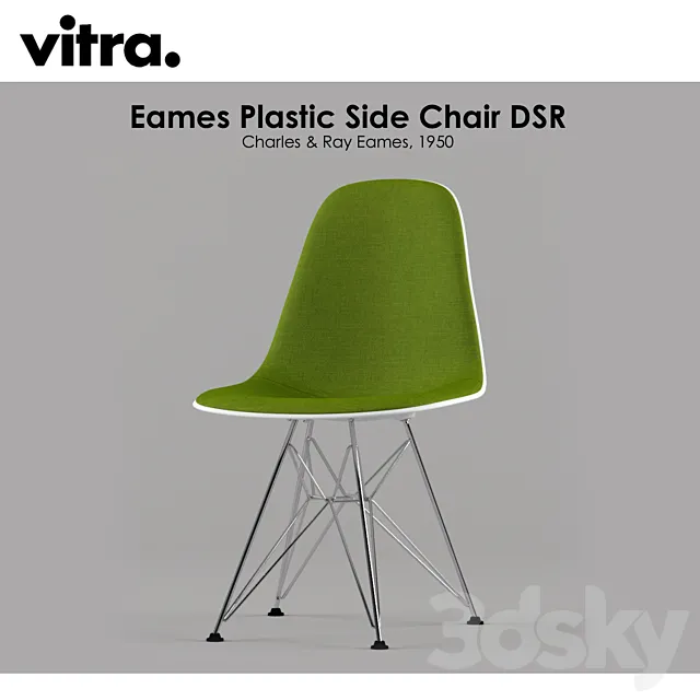 VITRA. Plastic Side Chair DSR 3DModel VITRA. Plastic Side Chair DSR 3DModel