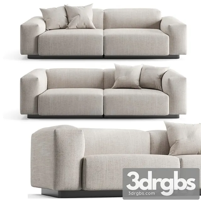 Vitra soft modular 2 seat sofa 2 3D Model Download Vitra soft modular 2 seat sofa 2 3D Model Download