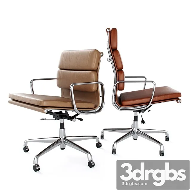 Vitra soft pad chairs ea 217 219 2 3D Model Download