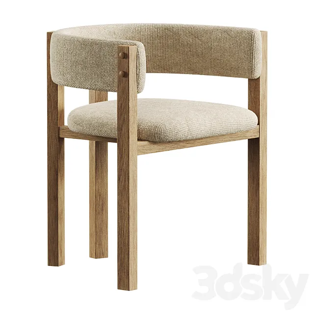 Vittoria Dining Arm Chair 3D Model Vittoria Dining Arm Chair 3D Model