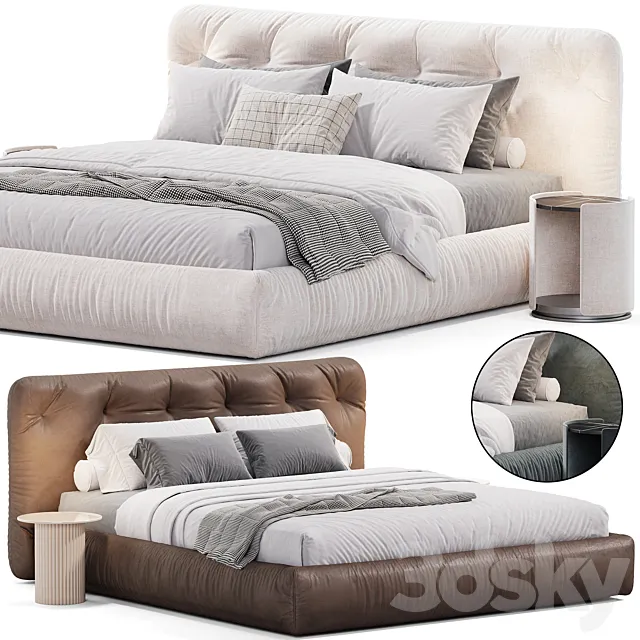 Vittoria Double Bed by Emmebi 3D Model Vittoria Double Bed by Emmebi 3D Model