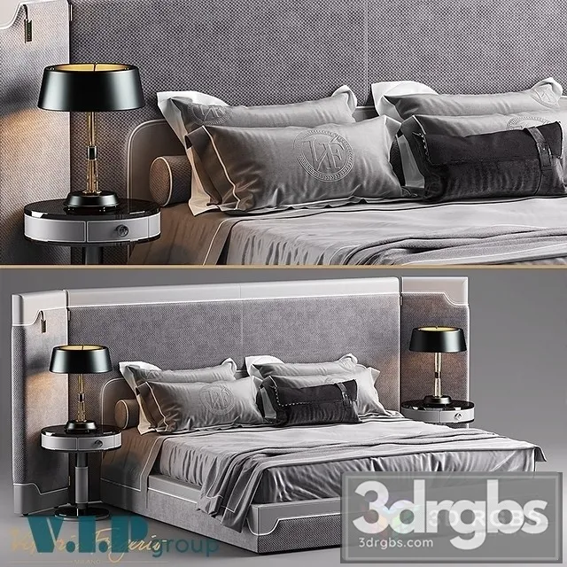Vittoria Frigerio Bed 3D Model Download