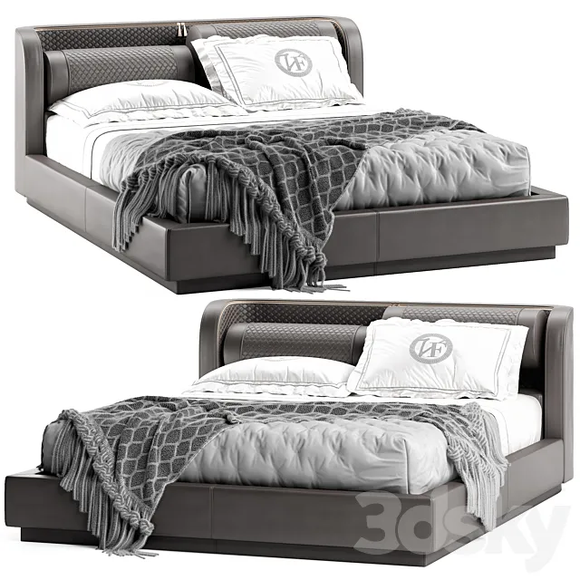 Vittoria Frigerio Bellini Low Bed 3D Model Vittoria Frigerio Bellini Low Bed 3D Model