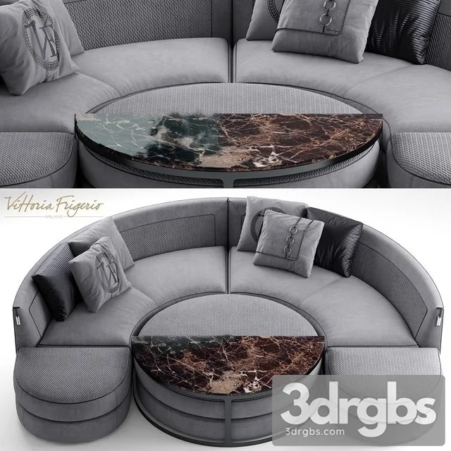 Vittoria Frigerio Borromeo Sofa 3D Model Download Vittoria Frigerio Borromeo Sofa 3D Model Download