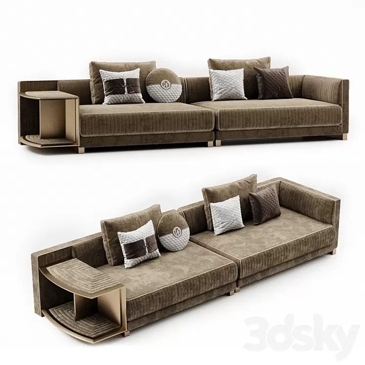 Vittoria Frigerio Brandolini sofa 3D Model
