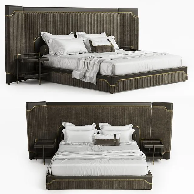 VITTORIA FRIGERIO Capua Bed 3D Model VITTORIA FRIGERIO Capua Bed 3D Model