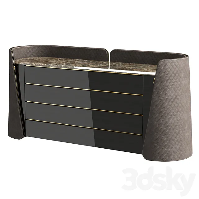 Vittoria Frigerio Contarini sideboard 3D Model Vittoria Frigerio Contarini sideboard 3D Model