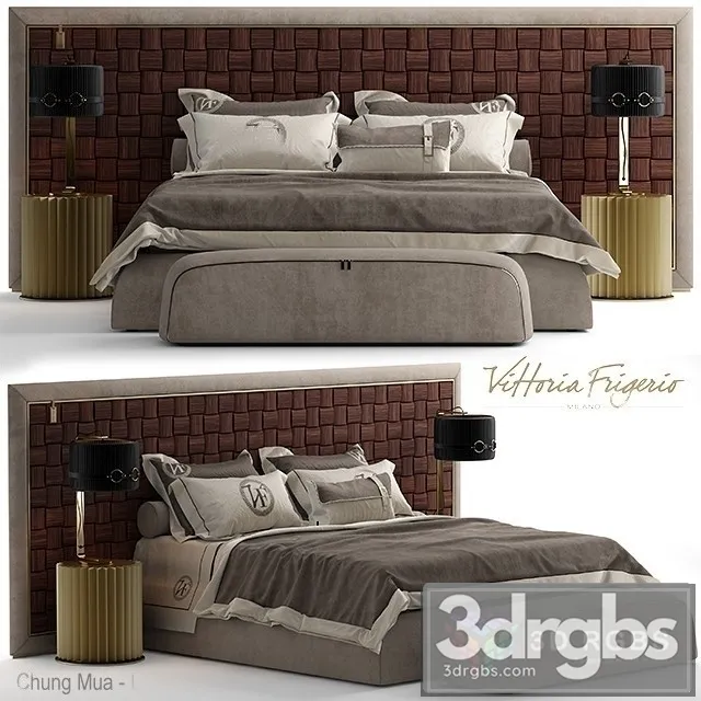 Vittoria Frigerio Durini Bed 3D Model Download