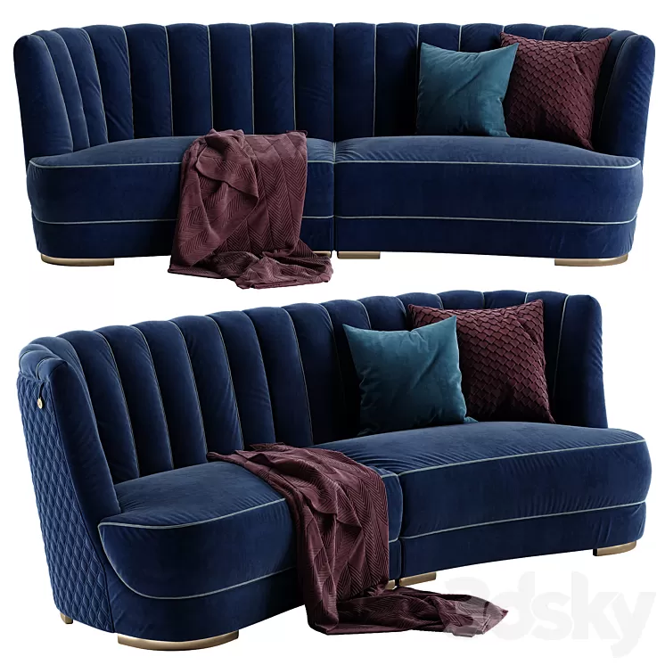 Vittoria Frigerio Farnese sofa 3D Model