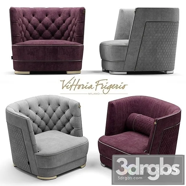 Vittoria Frigerio Greppi Armchair 3D Model Download Vittoria Frigerio Greppi Armchair 3D Model Download