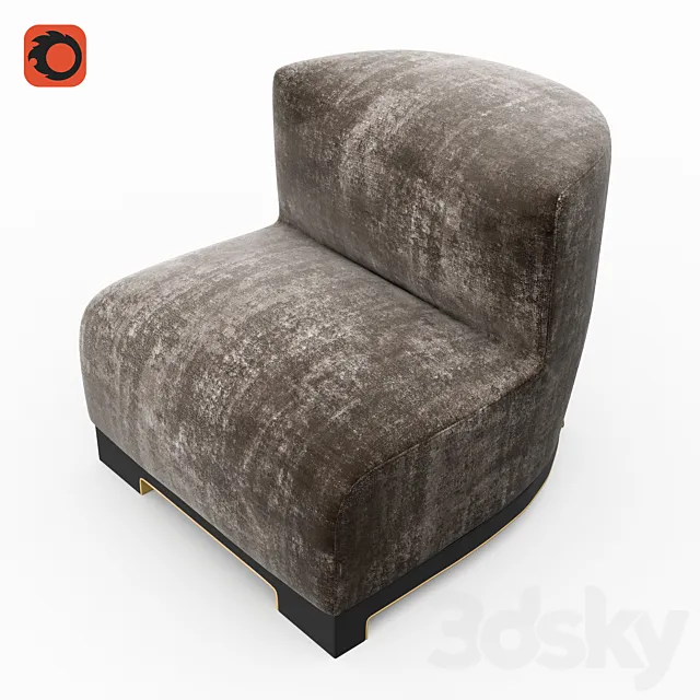 Vittoria Lounge chair Achille Salvagni 3D Model