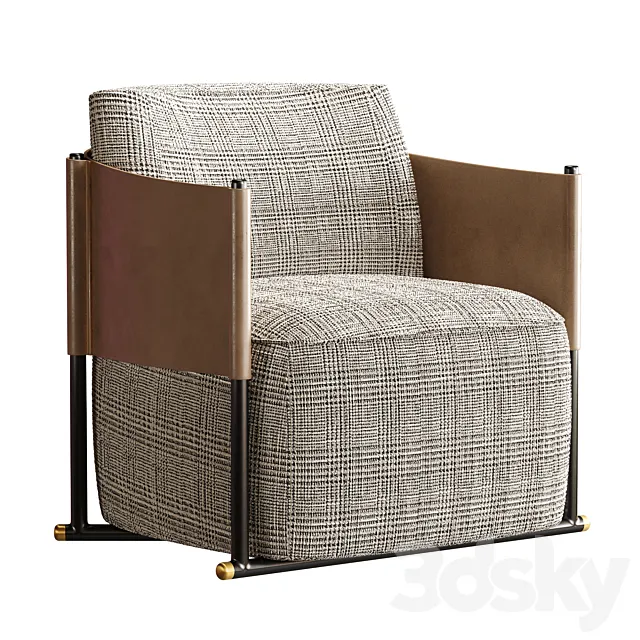VITTORIA LOUNGE CHAIR LC041 3DModel