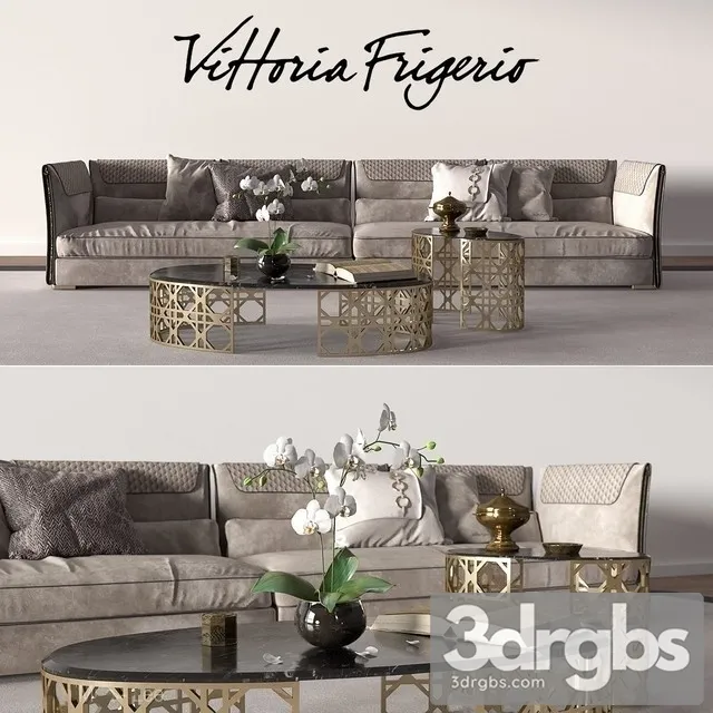 Vittoria Sofa 02 3D Model Download Vittoria Sofa 02 3D Model Download