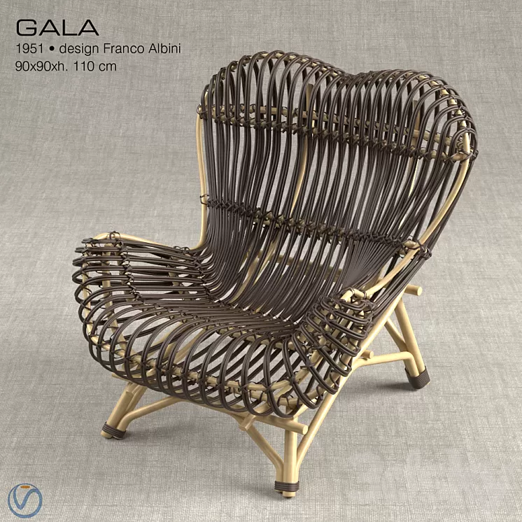 Vittorio Bonacina Gala Chair 3D Model