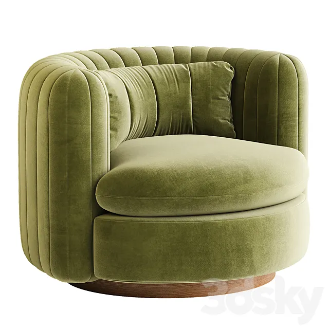 Vivienne Armchair by Soho Home 3D Model Vivienne Armchair by Soho Home 3D Model