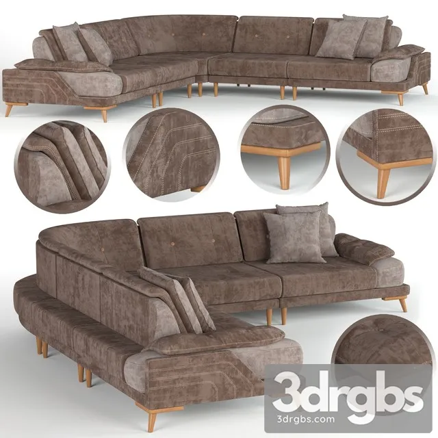 Viyana Corner Sofa 3D Model Download Viyana Corner Sofa 3D Model Download