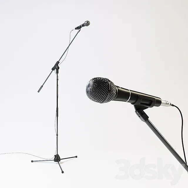 Vocal Microphone Audio-technica PRO61 3D Model