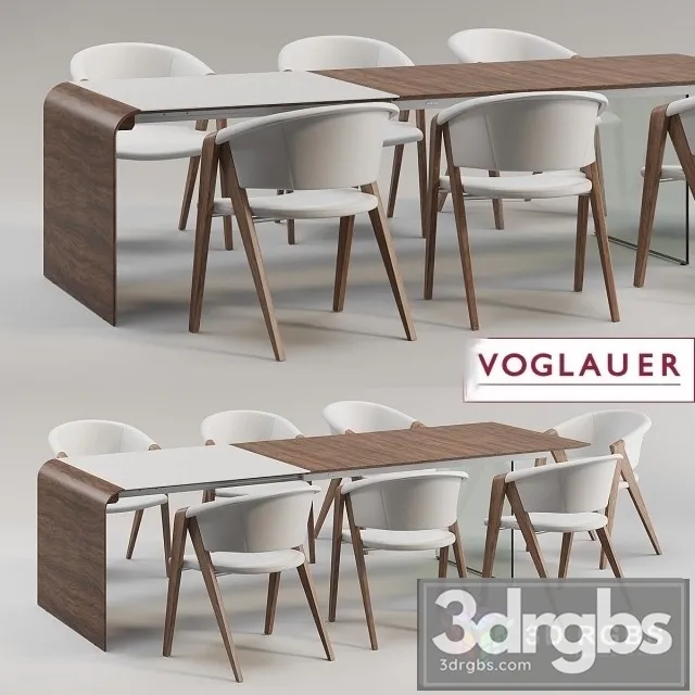 Voglauer Spirit Table and Chair 3D Model Download