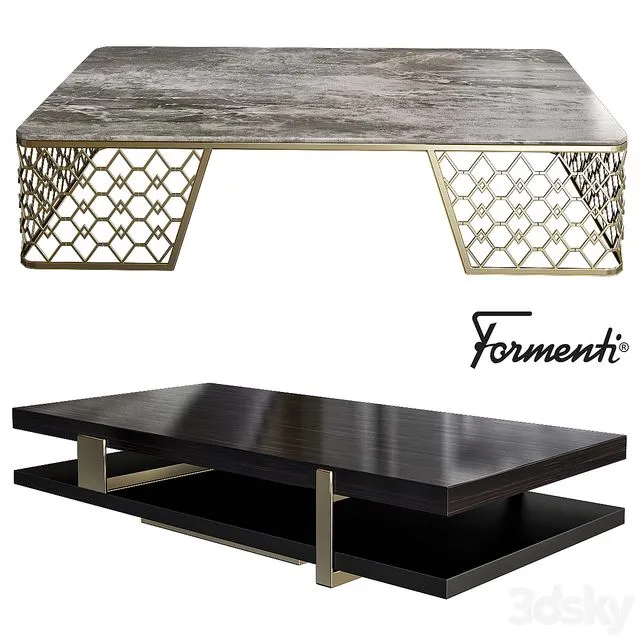 Vogue Coffee Table by Formenti 3D Model